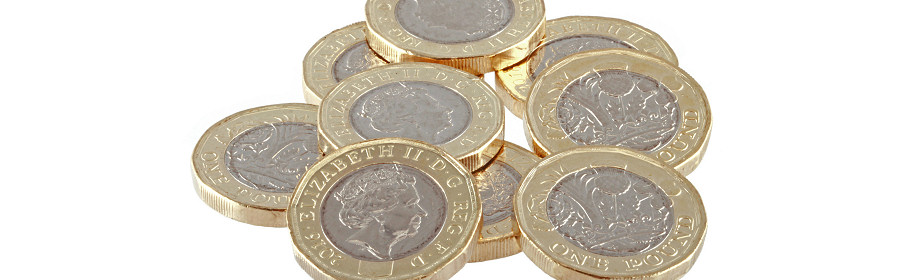 Pound coins illustrating the North of England licence set up costs and cashflow